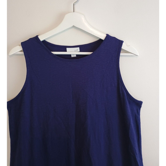 J. Jill Dress Womens Small Purple Tank Minimalist Casual Lounge Relaxed Mini - Picture 3 of 6